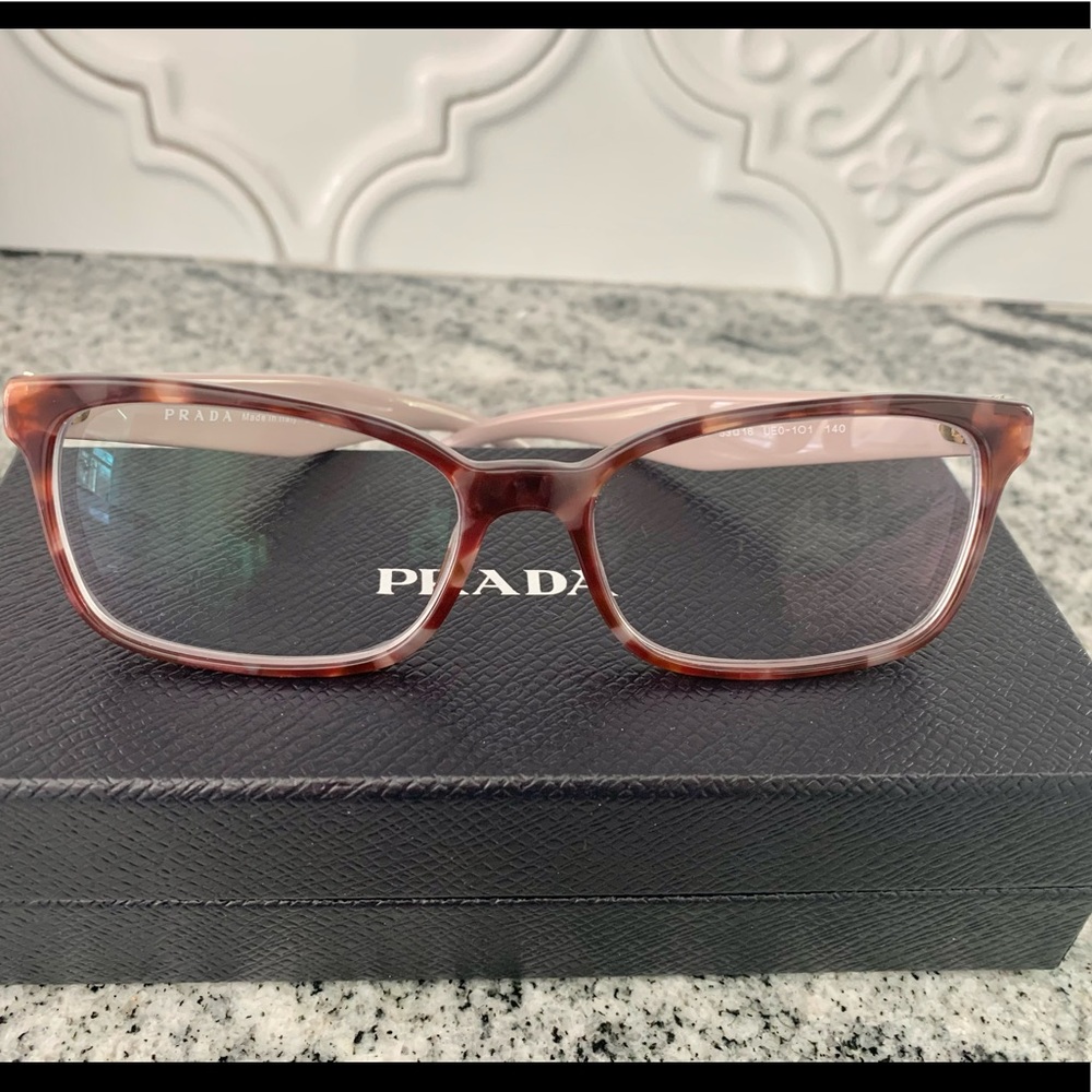 Taupe Colored Prada eyeglasses